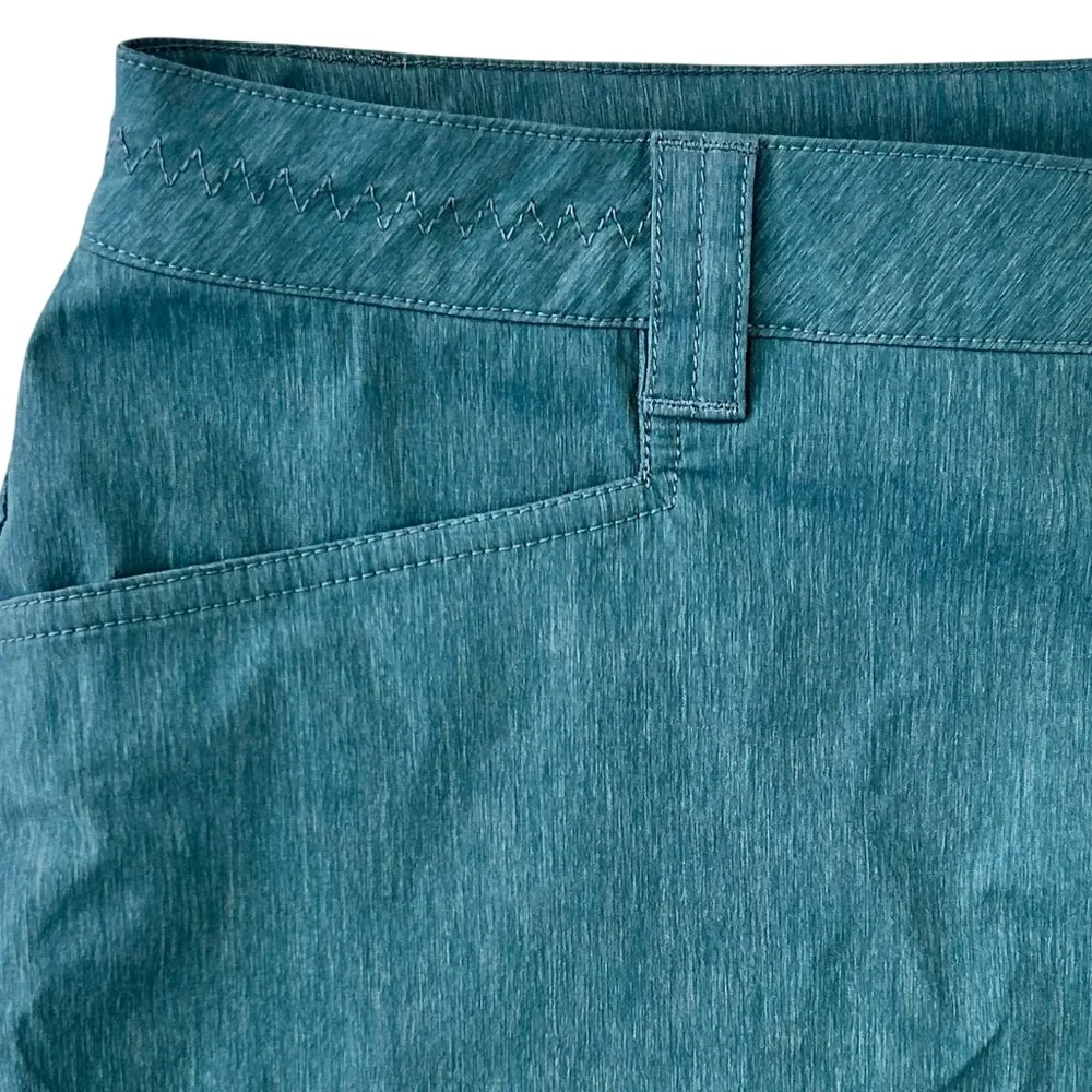 EDDIE BAUER Women’s Horizon Active Skort Teal Green Zip Pockets Moisture-wick L‎ - Picture 4 of 10